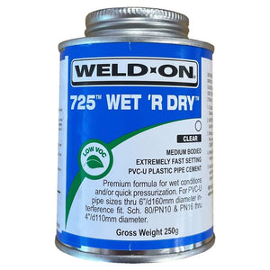 Wet 'R' Dry Fast Cure cement with Brush (240ml)