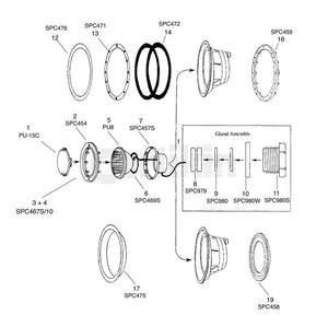 Certikin PU9 UWL Slim Lamp Housing